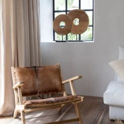 Bazar Bizar Statuettes Et Figurines Statue En Bois De Teck Sur Une Grande Base En Métal -Vases Soldes statue en bois de teck sur une grande base en metal 5