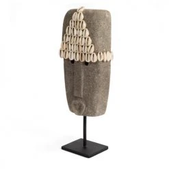 Bazar Bizar Statuettes Et Figurines Statue En Grès Sur Une Base En Métal -Vases Soldes statue en gres sur une base en metal 14