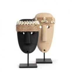 Bazar Bizar Statuettes Et Figurines Statue En Grès Sur Une Base En Métal -Vases Soldes statue en gres sur une base en metal 4