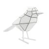 Present Time Statuettes Et Figurines Statue Origami Bird Stripes Blanc H18cm -Vases Soldes statue origami bird stripes blanc h18cm