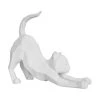 Present Time Statuettes Et Figurines Statue Origami Blanche Chat étiré H26,2cm -Vases Soldes statue origami blanche chat etire h26 2cm