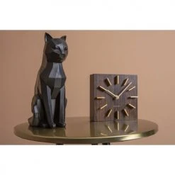 Present Time Statuettes Et Figurines Statue Origami Chat Assis Résine Noir -Vases Soldes statue origami chat assis resine noir 2