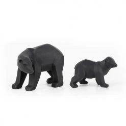 Present Time Statuettes Et Figurines Statue Origami Ours Large Noir -Vases Soldes statue origami ours large noir 2
