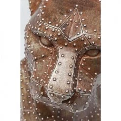 Kare Design Statuettes Et Figurines Statue Panthères Rivets En Polyrésine Cuivrée -Vases Soldes statue pantheres rivets en polyresine cuivree 1