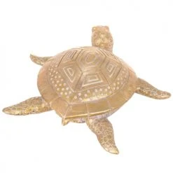 Signes Grimalt Statuettes Et Figurines Statue Tortue De Décoration Or L18,5cm -Vases Soldes statue tortue de decoration or l18 5cm 1