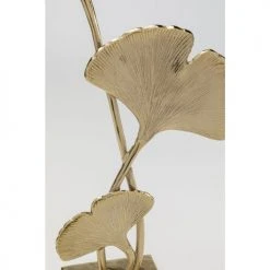 Kare Design Statuettes Et Figurines Statue Trois Feuilles De Ginkgo En Aluminium Doré H70 -Vases Soldes statue trois feuilles de ginkgo en aluminium dore h70 1