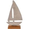 Wadiga Statuettes Et Figurines Statuette Bateau En Bois Et Aluminium -Vases Soldes statuette bateau en bois et aluminium