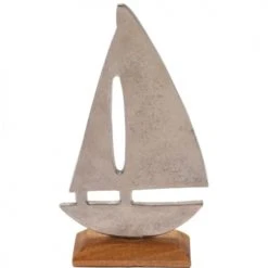 Wadiga Statuettes Et Figurines Statuette Bateau En Bois Et Aluminium