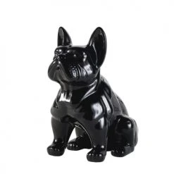 Maisons Du Monde Statuettes Et Figurines Statuette Chien En Dolomite Noire H39