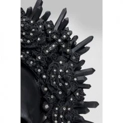 Kare Design Statuettes Et Figurines Statuette Crâne Avec Couronne En Polyrésine Noire H49 -Vases Soldes statuette crane avec couronne en polyresine noire h49 2