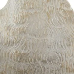 Ixia Statuettes Et Figurines Statuette De Décoration Paon Blanc Patiné Or Et Argent -Vases Soldes statuette de decoration paon blanc patine or et argent 3