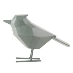 Present Time Statuettes Et Figurines Statue Origami Blanche Oiseau H24cm -Vases Soldes statuette decoration oiseau vert