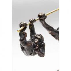 Kare Design Statuettes Et Figurines Statuette Deux Singes Suspendus En Polyrésine Et Acier -Vases Soldes statuette deux singes suspendus en polyresine et acier 4