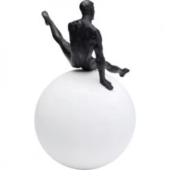Kare Design Statuettes Et Figurines Statuette Gymnaste En Polyrésine Blanche Et Noire H33 -Vases Soldes statuette gymnaste en polyresine blanche et noire h33 4