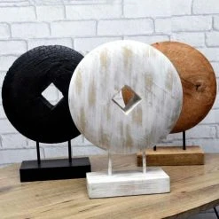 Sensei Maison Statuettes Et Figurines Statuette H 40 Cm Blanc -Vases Soldes statuette h 40 cm blanc 3