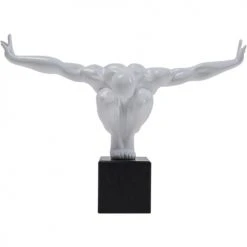 Kare Design Statuettes Et Figurines Statuette Homme En Polyrésine Blanche 43x29