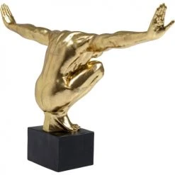Kare Design Statuettes Et Figurines Statuette Homme En Polyrésine Dorée 100x64 -Vases Soldes statuette homme en polyresine doree 100x64 5