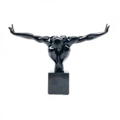Kare Design Statuettes Et Figurines Statuette Homme En Polyrésine Noire 43x29 -Vases Soldes statuette homme en polyresine noire 43x29 4