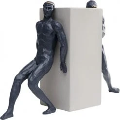 Kare Design Statuettes Et Figurines Statuette Hommes Lutte En Polyrésine Bleue Et Blanche 23x38 -Vases Soldes statuette hommes lutte en polyresine bleue et blanche 23x38 3