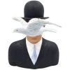 Parastone Statuettes Et Figurines Statuette L'homme Au Chapeau Melon De Magritte H15cm -Vases Soldes statuette l homme au chapeau melon de magritte h15cm