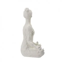 Bloomingville Statuettes Et Figurines Statuette Lara En Polyrésine Blanche H24cm -Vases Soldes statuette lara en polyresine blanche h24cm 2