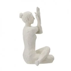 Bloomingville Statuettes Et Figurines Statuette Nina En Polyrésine Blanche H23,5cm -Vases Soldes statuette nina en polyresine blanche h23 5cm 3