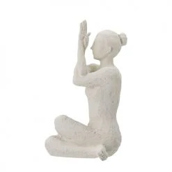 Bloomingville Statuettes Et Figurines Statuette Nina En Polyrésine Blanche H23,5cm -Vases Soldes statuette nina en polyresine blanche h23 5cm 5