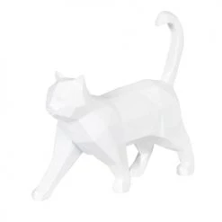 Maisons Du Monde Statuettes Et Figurines Statuette Origami Chat Blanc H13