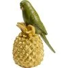 Kare Design Statuettes Et Figurines Statuette Perroquet Vert Sur Ananas Doré En Polyrésine -Vases Soldes statuette perroquet vert sur ananas dore en polyresine