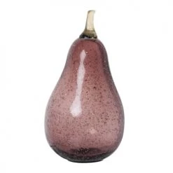 Maisons Du Monde Statuettes Et Figurines Statuette Poire En Verre Soufflé Marron H19