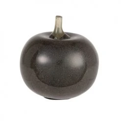 Maisons Du Monde Statuettes Et Figurines Statuette Pomme En Verre Soufflé Bleu Pétrole H10