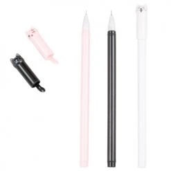 Maisons Du Monde Statuettes Et Figurines Stylos Chat Noir, Blanc Et Rose (x3) - Lot De 2 -Vases Soldes stylos chat noir blanc et rose x3 1000 13 16 216865 2