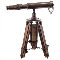 Signes Grimalt Statuettes Et Figurines Télescope Trépied Décoratif En Laiton H30cm -Vases Soldes telescope trepied decoratif en laiton h30cm 1