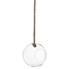 LANADECO Vases Terrarium Boule En Verre Transparent Et Corde H75cm -Vases Soldes terrarium boule en verre transparent et corde h75cm