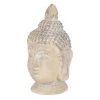 ECD Germany Statuettes Et Figurines Tête De Bouddha Pierre Artificielle Beige-gris 45x39x78 Cm -Vases Soldes tete de bouddha pierre artificielle beige gris 45x39x78 cm