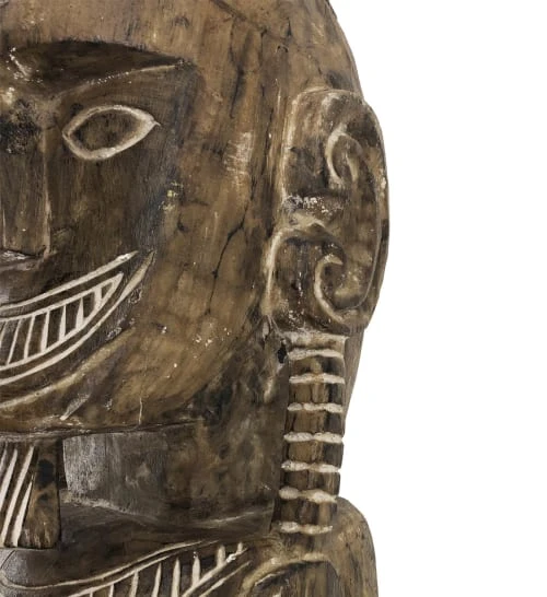 MOYCOR Statuettes Et Figurines Totem Primitif En Bois Marron 5 MOYCOR Statuettes Et Figurines Totem Primitif En Bois Marron – Image 3