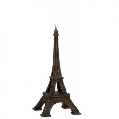 LANADECO Statuettes Et Figurines Tour Eiffel Résine Bronze H44cm