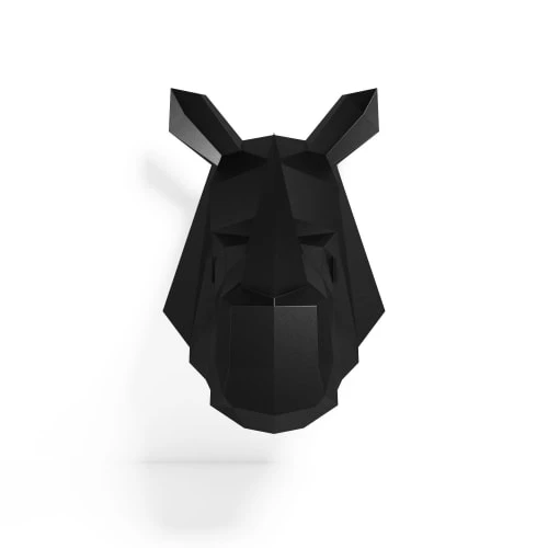 Potiron Paris Statuettes Et Figurines Trophée Décoratif Mural Rhinocéros Noir En Polyrésine 3 Potiron Paris Statuettes Et Figurines Trophée Décoratif Mural Rhinocéros Noir En Polyrésine