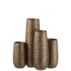 LANADECO Vases Vase 4 Parties Rond En Céramique Cuivre -Vases Soldes vase 4 parties rond en ceramique cuivre