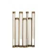 LANADECO Vases Vase 7 Tubes En Métal Or Et Verre H39cm -Vases Soldes vase 7 tubes en metal or et verre h39cm