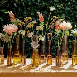 Mica Decorations Vases Vase A Fleur En Verre Marron H37.5 -Vases Soldes vase a fleur en verre marron h37 5 3