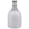 Beliani Vases Vase à Fleurs Blanc 25 Cm