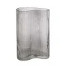 Present Time Vases Vase Allure Wave Large Verre Gris -Vases Soldes vase allure wave large verre gris