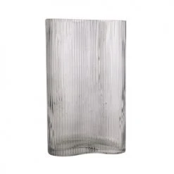 Present Time Vases Vase Allure Wave Large Verre Gris -Vases Soldes vase allure wave large verre gris 4
