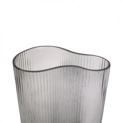Present Time Vases Vase Allure Wave Large Verre Gris -Vases Soldes vase allure wave large verre gris 5