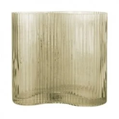 Present Time Vases Vase Allure Wave Verre Vert -Vases Soldes vase allure wave verre vert 3