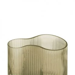 Present Time Vases Vase Allure Wave Verre Vert -Vases Soldes vase allure wave verre vert 4