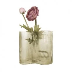 Present Time Vases Vase Allure Wave Verre Vert -Vases Soldes vase allure wave verre vert 5