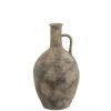 LANADECO Vases Vase Anse Céramique Marron/gris H55cm -Vases Soldes vase anse ceramique marron gris h55cm