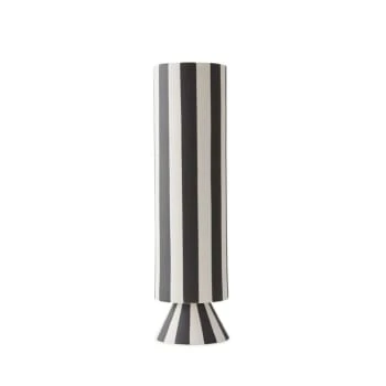 OYOY Living Design Vases Vase Blanc Et Noir 100% Grès Ø8,5xH31cm 6 OYOY Living Design Vases Vase Blanc Et Noir 100% Grès Ø8,5xH31cm – Image 4